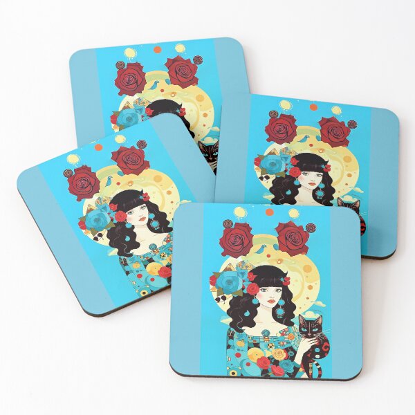 Item preview, Beautiful girl with a cat. designed and sold by Natalia-Vlad.