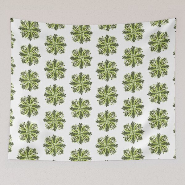 Item preview, Green leaves with variegated leaves designed and sold by jazzydevil.
