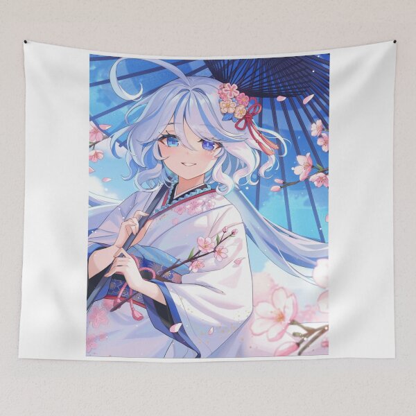 Item preview, Genshin Furina Sakura Graphic designed and sold by socialarmour.