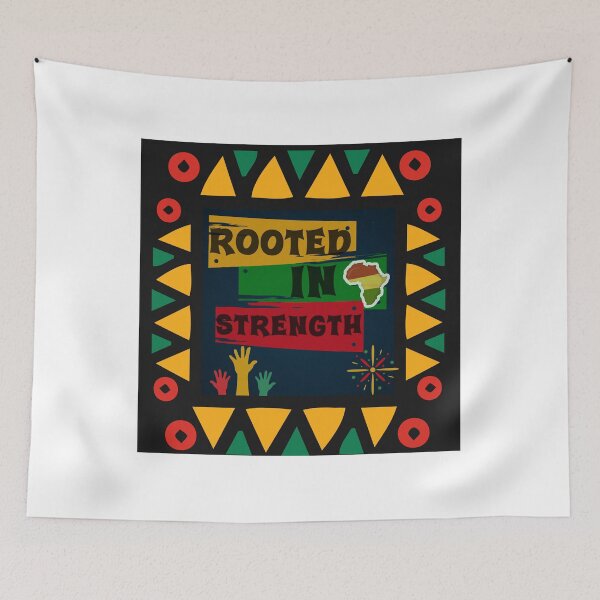 Item preview, ROOTED IN STRENGTH BLACK HISTORY MONTH designed and sold by SellingStuff91.
