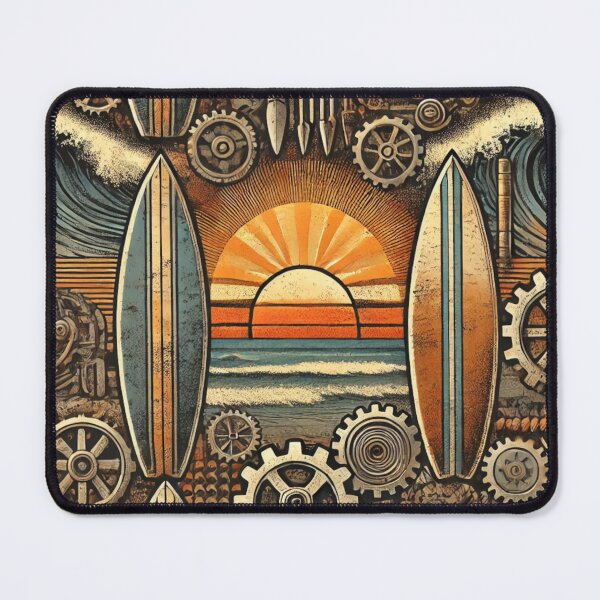 Item preview, Industrial Surf Sunset Gem: Waves of Mechanica designed and sold by MellowLazy.