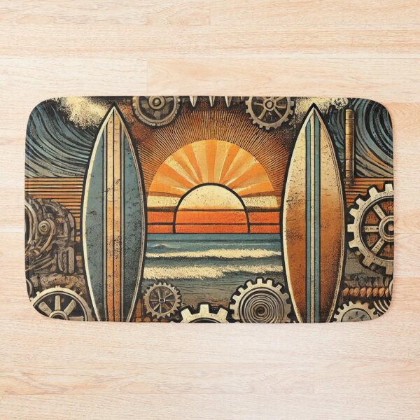 Item preview, Industrial Surf Sunset Gem: Waves of Mechanica designed and sold by MellowLazy.