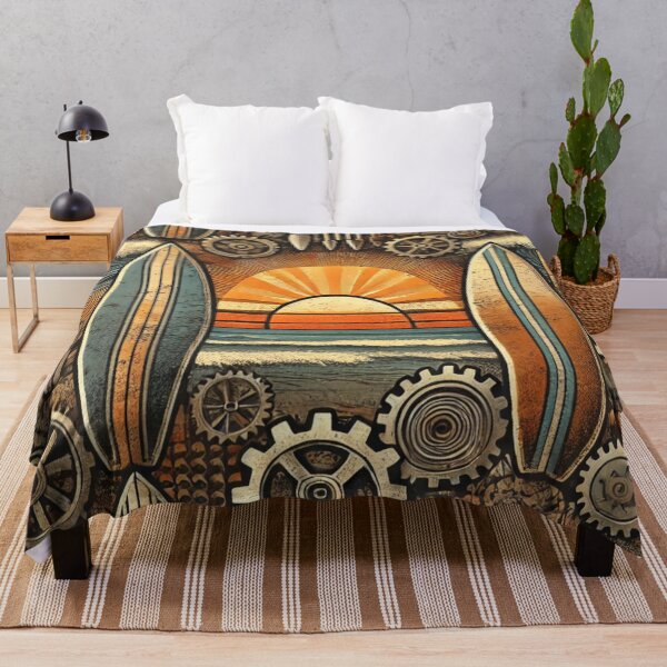 Item preview, Industrial Surf Sunset Gem: Waves of Mechanica designed and sold by MellowLazy.