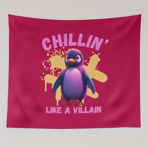 Item preview, Penguin Chillin’ Like a Villain designed and sold by pUNKnown.