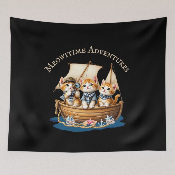 Item preview, Meowitime Adventures designed and sold by Crazy Before Cats.
