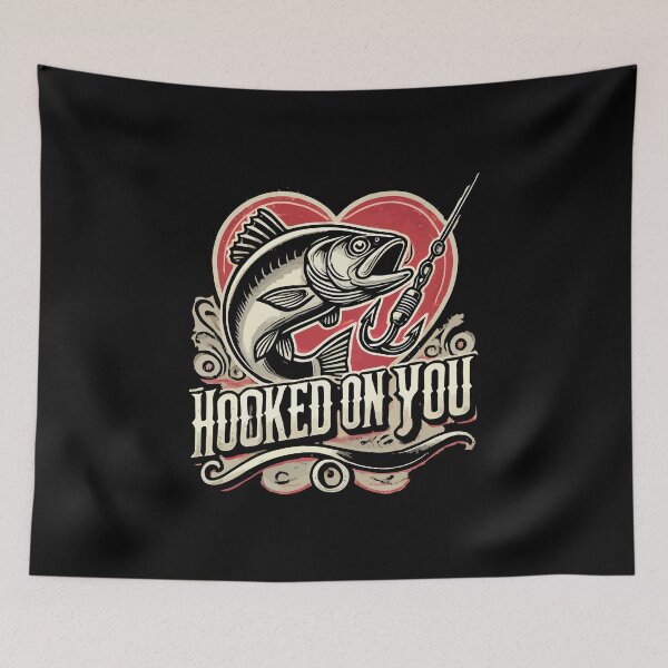 Item preview, Hooked On You - Valentine’s Day Fishing designed and sold by chantastical.