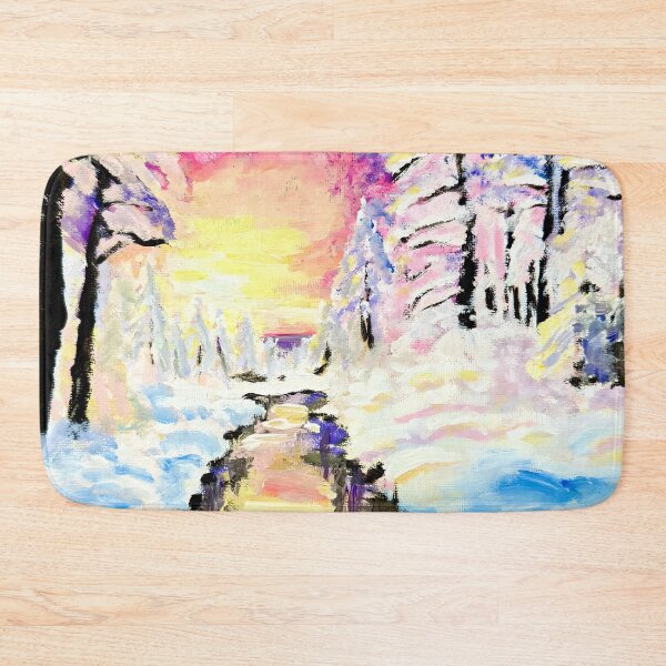 Item preview, Snowy Landscape Painting designed and sold by Aroeldesigns.