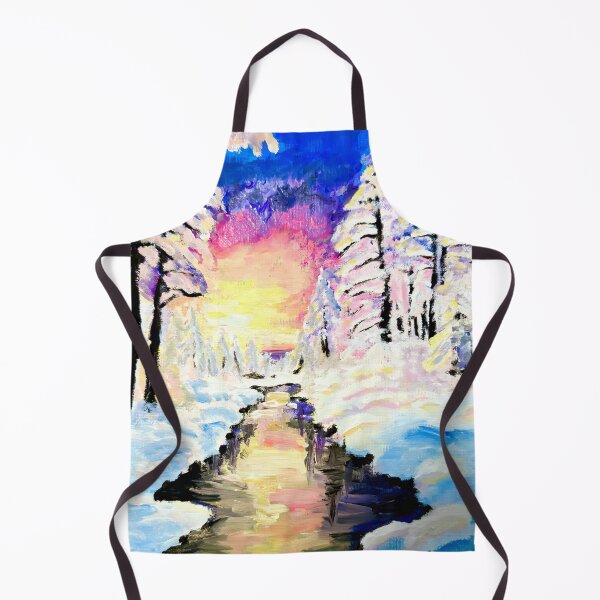 Item preview, Snowy Landscape Painting designed and sold by Aroeldesigns.
