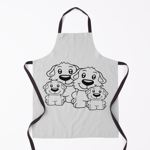 Item preview, 4 Dogs Family Two Children Parents Mother Father Dad Mom Cute designed and sold by shirt-o-mat.