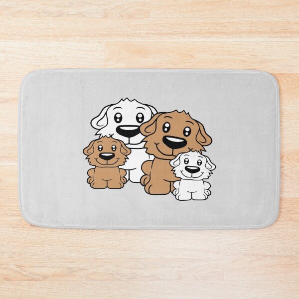 Item preview, 4 Dogs Family Two Children Parents Mother Father Dad Mom Cute designed and sold by shirt-o-mat.