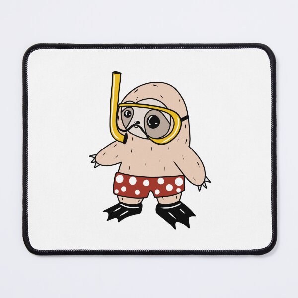 Item preview, beach sloth designed and sold by smalldogbarking.