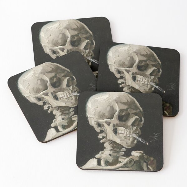 Item preview, Skull of a Skeleton with Burning Cigarette by Vincent Van Gogh designed and sold by JLClassics.