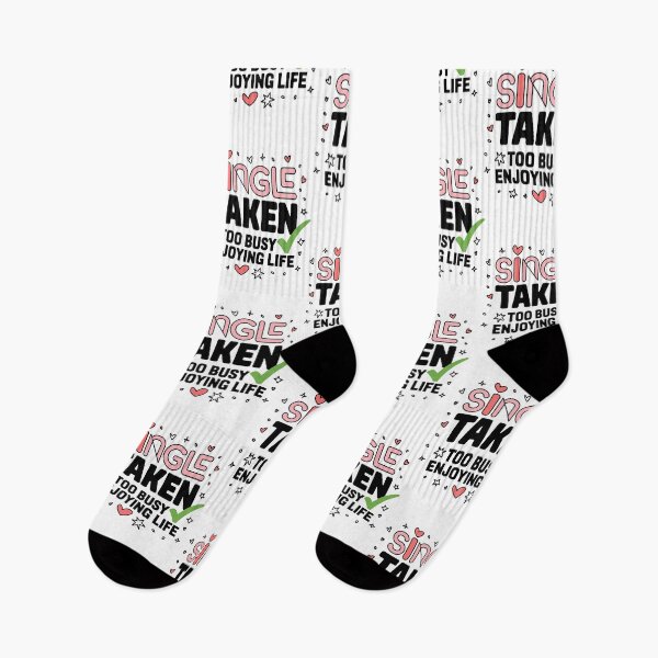 Item preview, Single Taken Too Busy Enjoying Life – Funny and Empowering designed and sold by tmerchtrends.