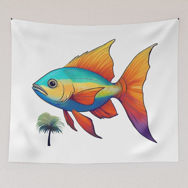 Item preview, vintage tropical fish  designed and sold by sarabye.