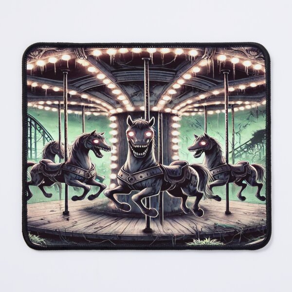 Item preview, Haunted Carousel in Abandoned Park designed and sold by 0Mystica0.