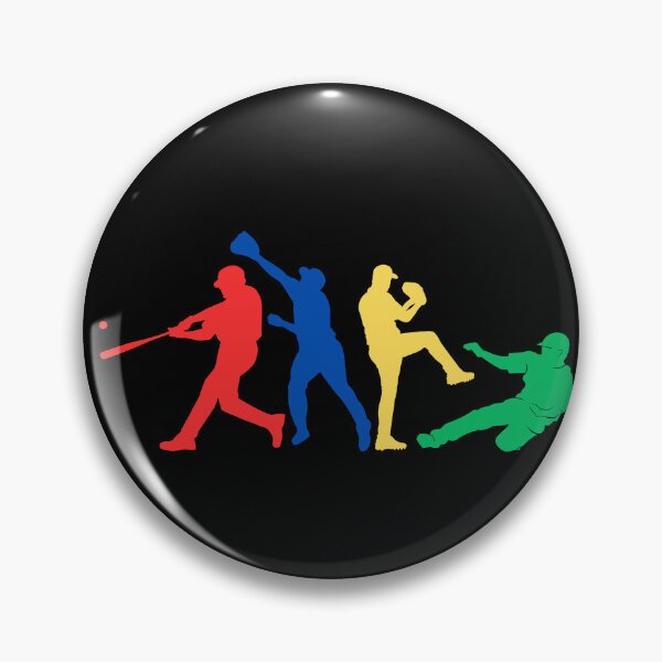 Item preview, Baseball Action Silhouettes designed and sold by DucksOnAPond.
