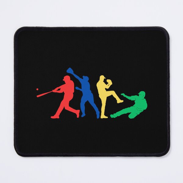 Item preview, Baseball Action Silhouettes designed and sold by DucksOnAPond.
