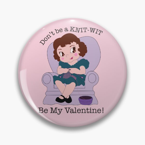Item preview, Vintage Valentines Knitting GIrl designed and sold by robenster.
