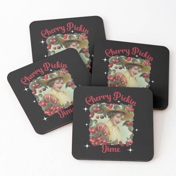 Item preview, Retro Cherry Pickin' Time Design designed and sold by AlienOccupation.
