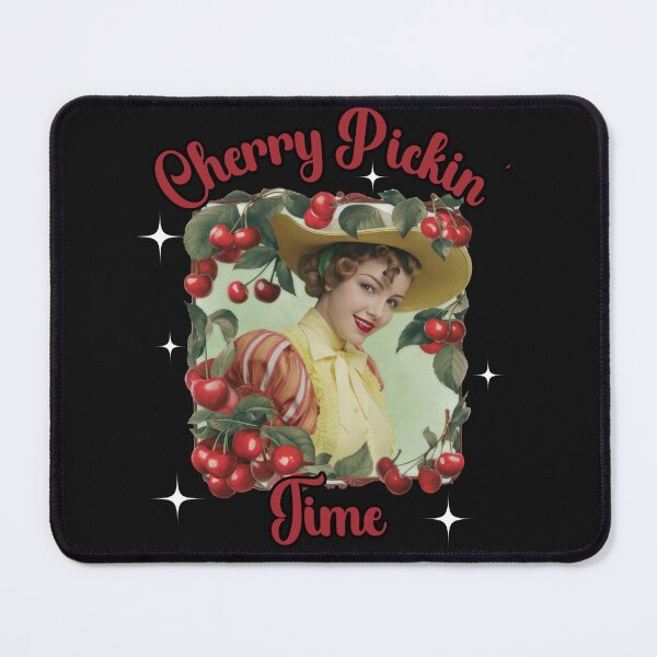 Item preview, Retro Cherry Pickin' Time Design designed and sold by AlienOccupation.