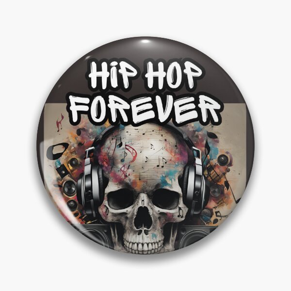 Item preview, Hip Hop Forever, Music Lover Skull designed and sold by FroggyFly Designs.