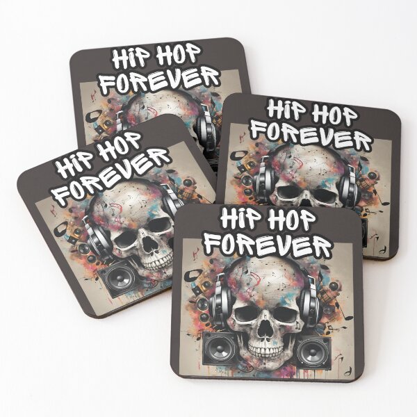 Item preview, Hip Hop Forever, Music Lover Skull designed and sold by FroggyFly Designs.