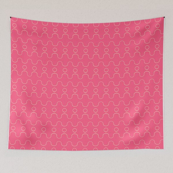 Item preview, Wavy Pink and Yellow Pattern designed and sold by KeksWorkroom.