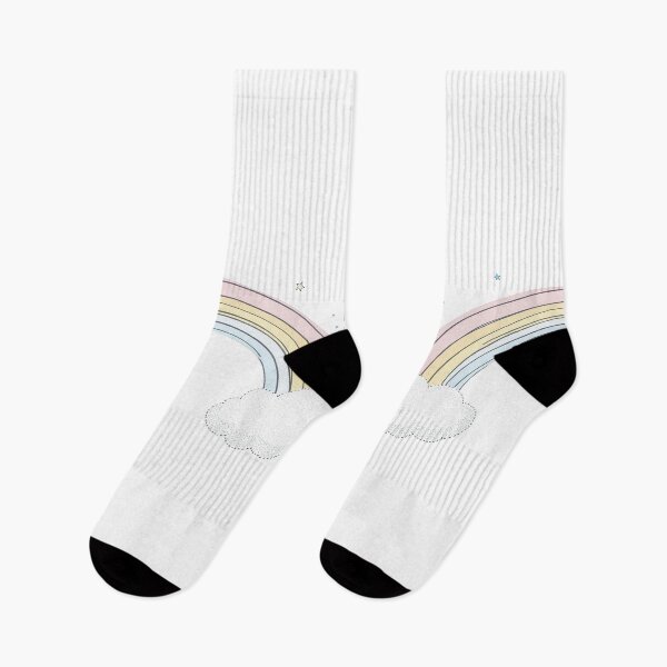 Artikelvorschau, Pastell Regenbogen mit Wolken entworfen und verkauft von CYouClothings.