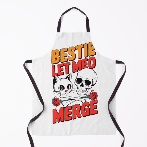 Item preview, Skull & Crossbones with Roses and 'Bestie Met MEO Merge STICKER designed and sold by inkfluenceart.