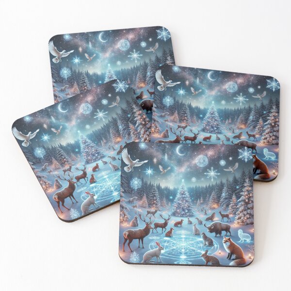 Item preview, Celestial Winter Forest Animal Gathering Festivity designed and sold by Dream Output .