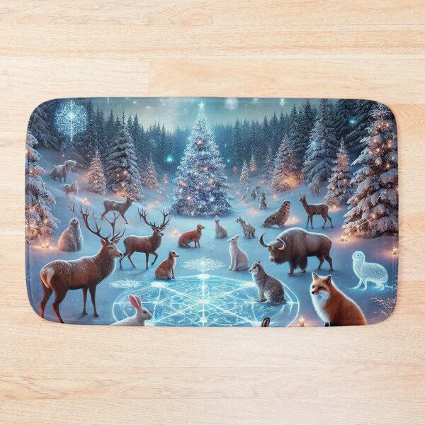 Item preview, Celestial Winter Forest Animal Gathering Festivity designed and sold by Dream Output .