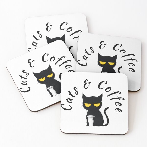 Item preview, Cats & Coffee designed and sold by VioletSky-Arts.
