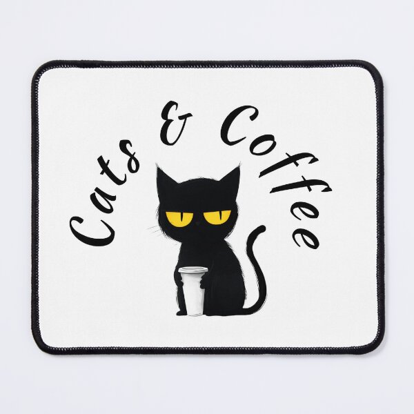 Item preview, Cats & Coffee designed and sold by VioletSky-Arts.