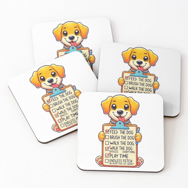 Item preview, Dog To-Do-List designed and sold by BrendaDesigner.