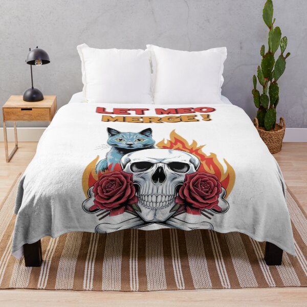 Item preview, Skull & Crossbones with Roses and 'Bestie Met MEO Merge STICKER designed and sold by inkfluenceart.