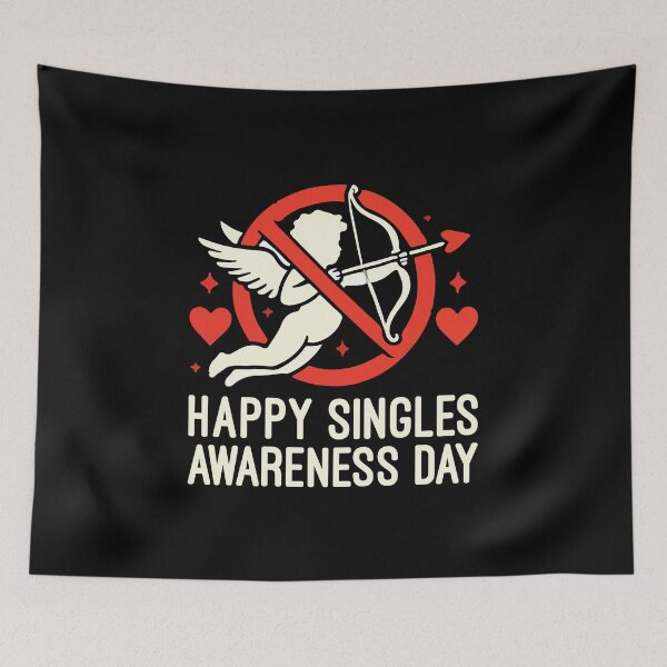 Item preview, Happy Singles Awareness Day, Anti Valentine’s Day designed and sold by chantastical.