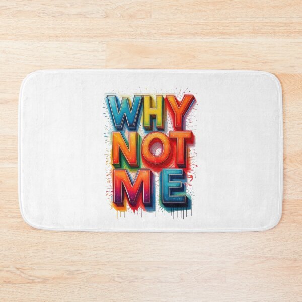 Item preview, Why not me, the lettering art. designed and sold by Trianglegreen.