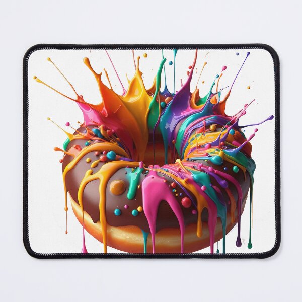 Item preview, Chocolate donuts dripping with color designed and sold by KwangCB.