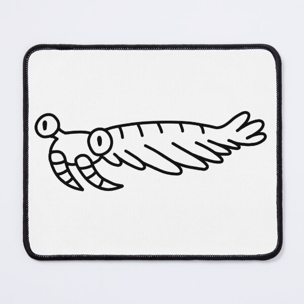 Item preview, Anomalocaris Doodle Black and White designed and sold by ThePaleoDude.