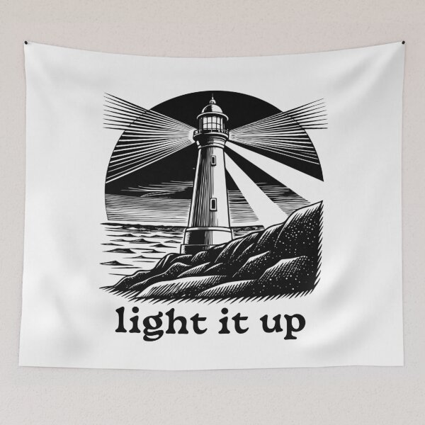 Item preview, Light It Up Lighthouse designed and sold by darkskydelights.