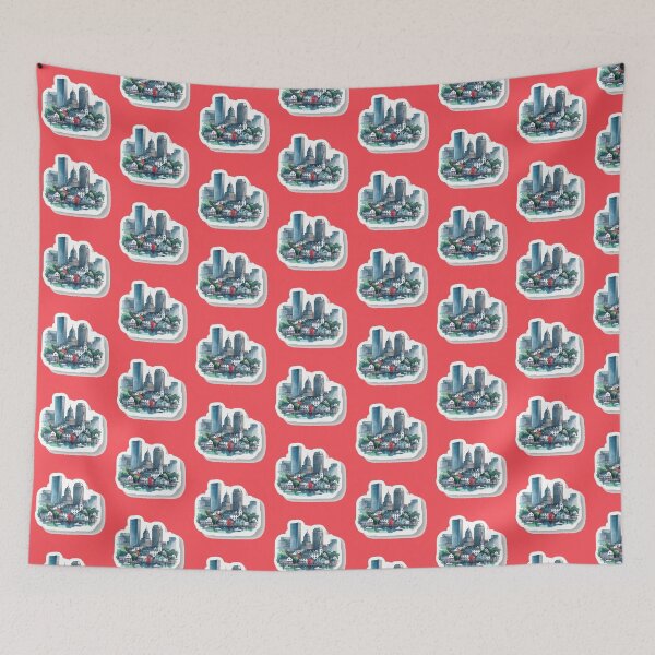 Item preview, Minimalist Cape Cod USA Cityscape Sticker, designed and sold by PaintMeWorld.