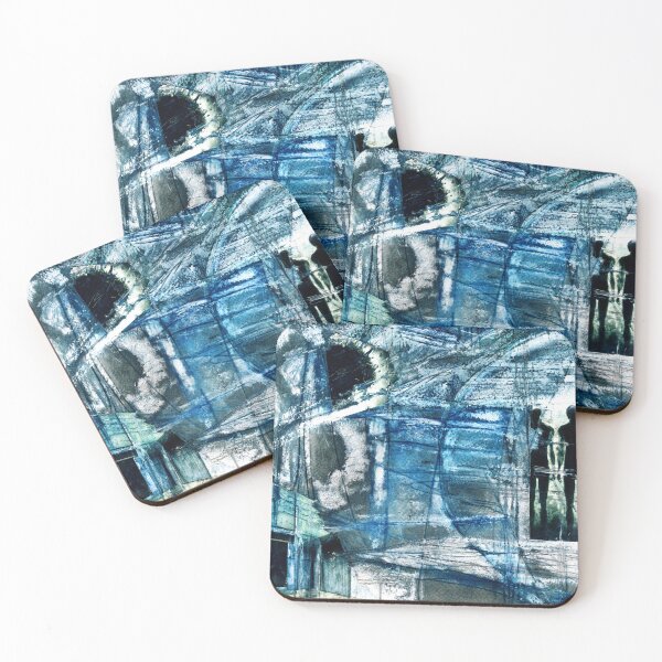 Item preview, Mixed media, Blue Figures designed and sold by 108 Creative.