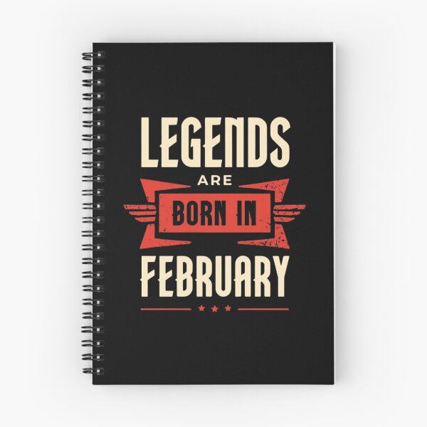 Item preview, February Legends Birthday Design | Bold Typography Style for Unique Birthdays designed and sold by Colorful-Garden.