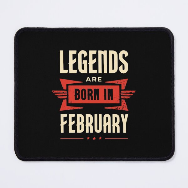 Item preview, February Legends Birthday Design | Bold Typography Style for Unique Birthdays designed and sold by Colorful-Garden.
