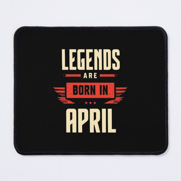Item preview, Legends Are Born in April | Bold Typography Birthday Design designed and sold by Colorful-Garden.