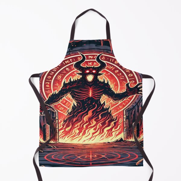 Item preview, Demon Emerging from Fiery Portal designed and sold by 0Mystica0.