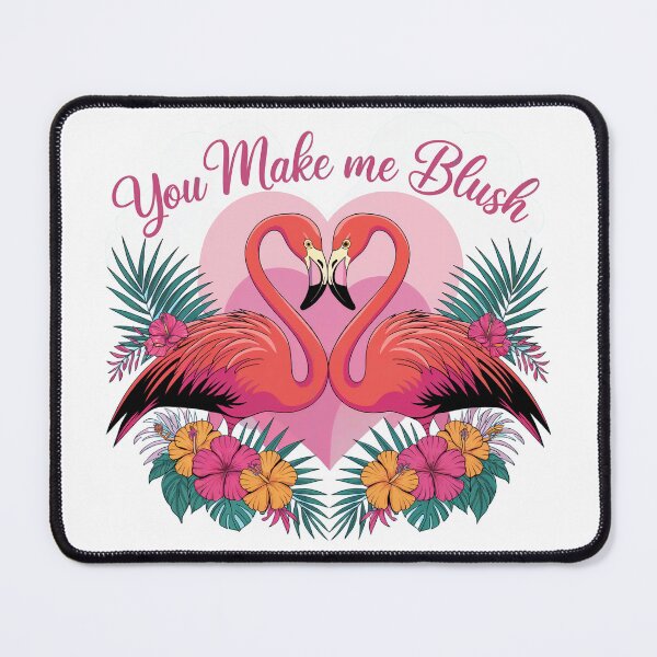 Item preview, “You Make Me Blush Flamingo Design - Tropical Romance” designed and sold by Art00786.