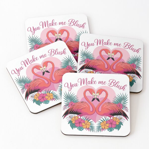 Item preview, “You Make Me Blush Flamingo Design - Tropical Romance” designed and sold by Art00786.