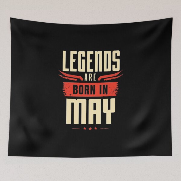 Item preview, Legendary May Birthdays | Bold Typography Design for Legends Born in May designed and sold by Colorful-Garden.