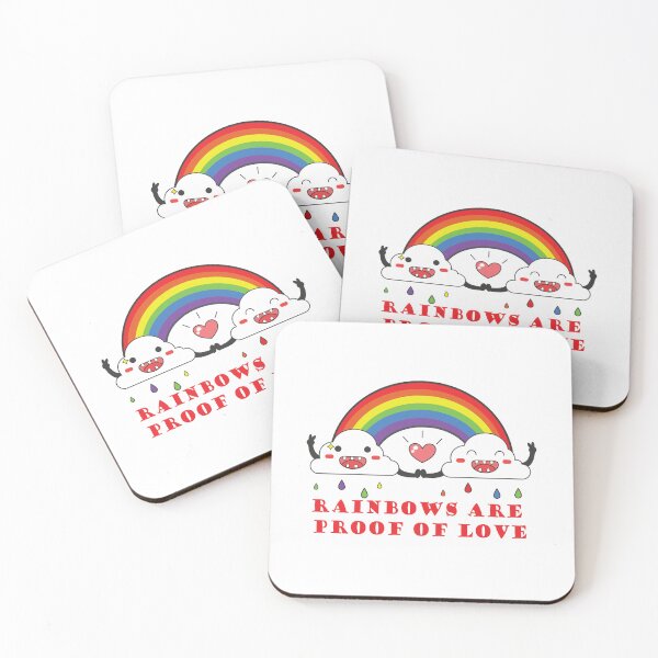 Item preview, LGBTQ Valentine's Day. Rainbows are proof of love. designed and sold by JoyfulCreations.